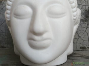 Buddha plastic pot (white)