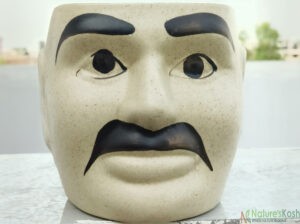 kisan face ceramic planter